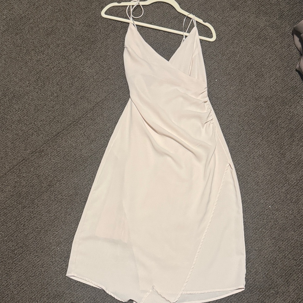 Lulus  Cream Spaghetti Strap Dress